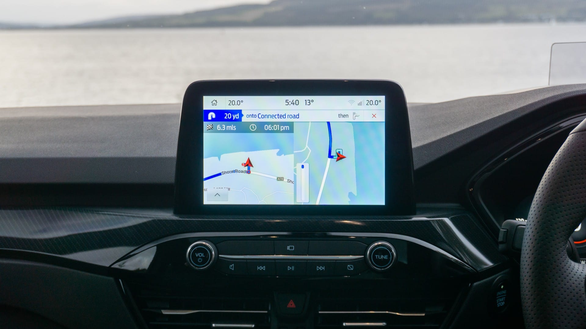 Ford Kuga SYNC 3 infotainment touchscreen