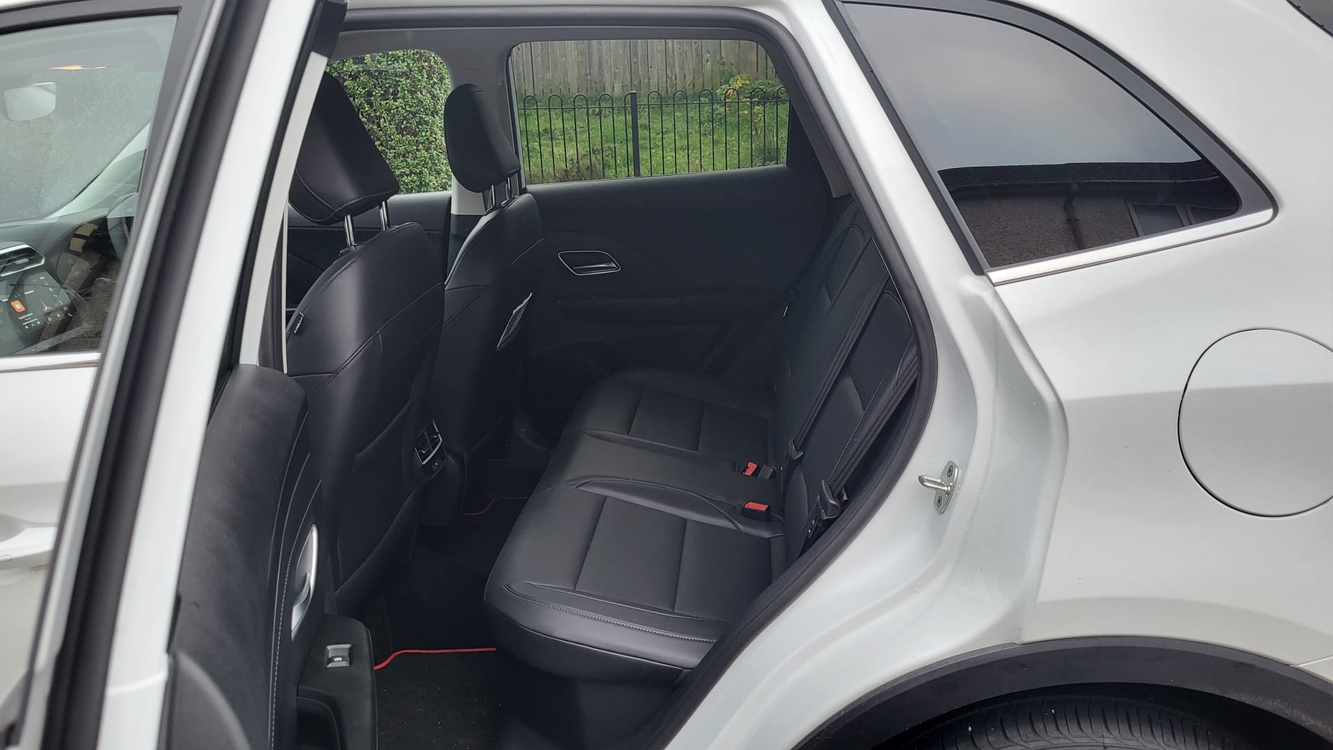 Rear seats in the 2024 MG ZS