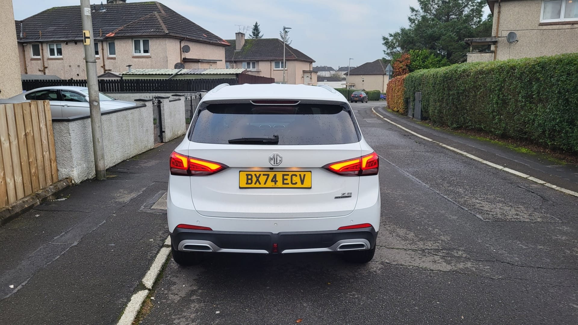 Photo of the new MG ZS rear
