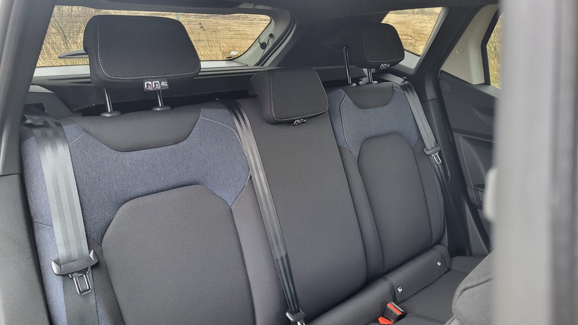 Rear seats in the 2025 Dacia Duster Journey