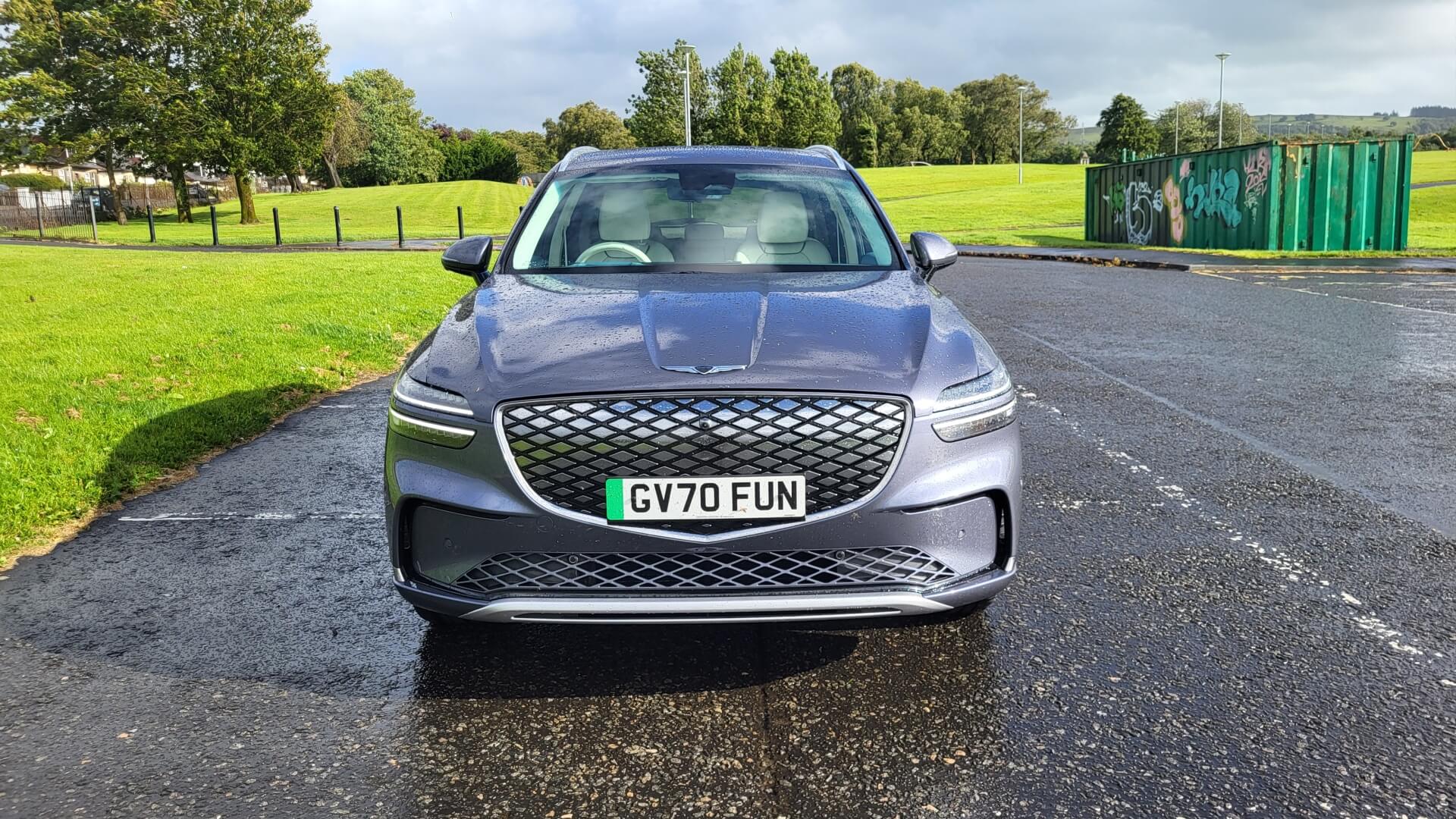 Front view of the 2025 Genesis Electrified GV70.