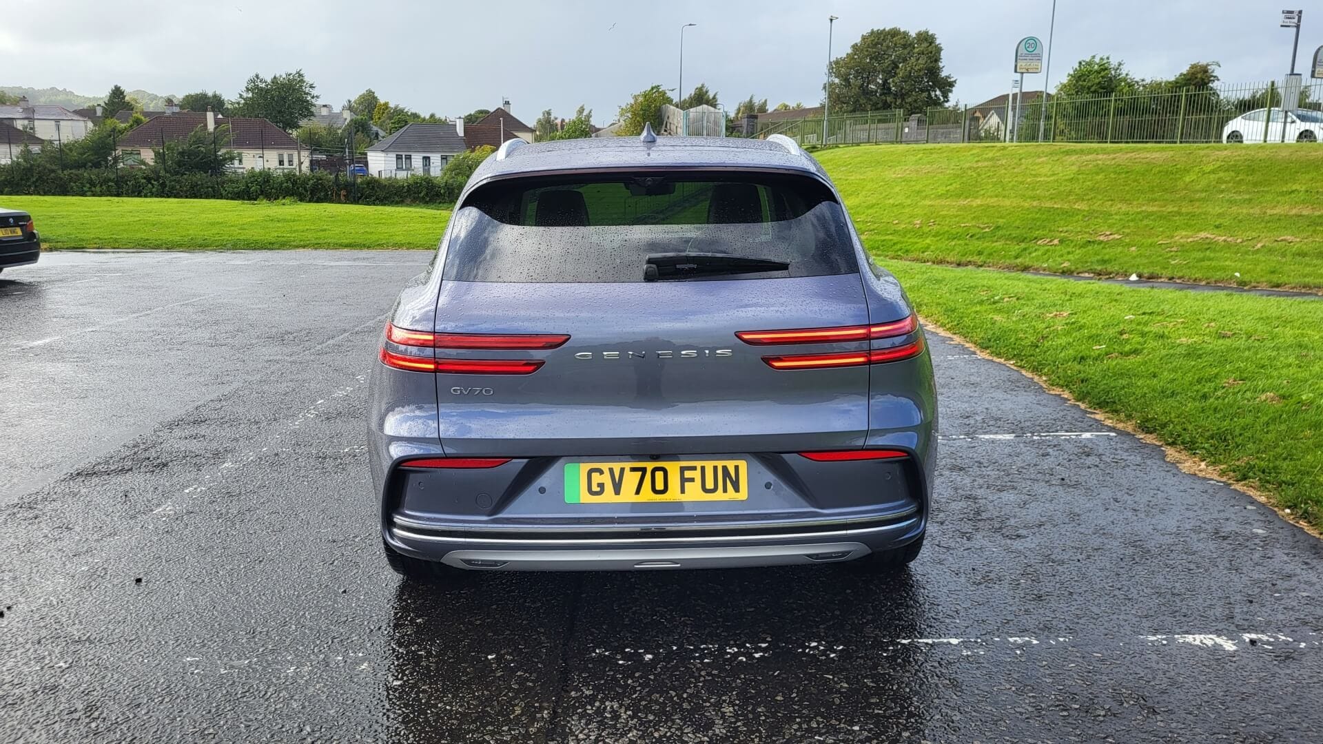 rear view of the 2025 Genesis Electrified GV70.