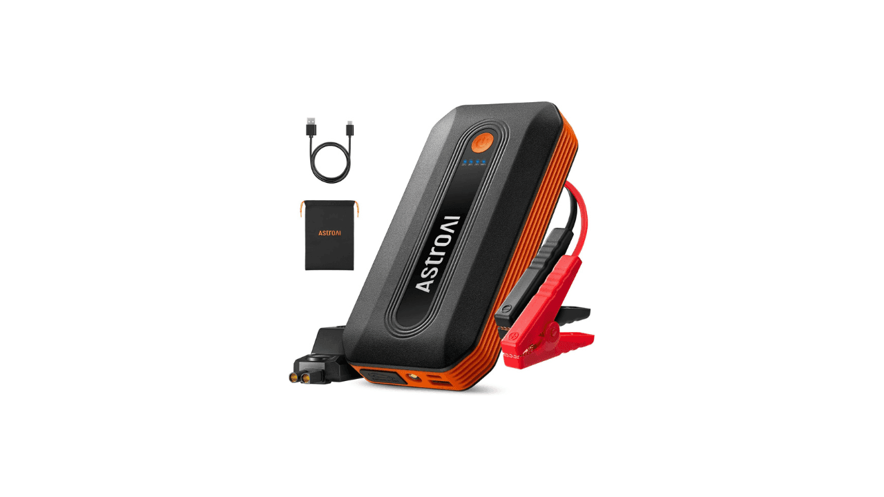 Image of the AstroAI B8 Jump Starter pack.