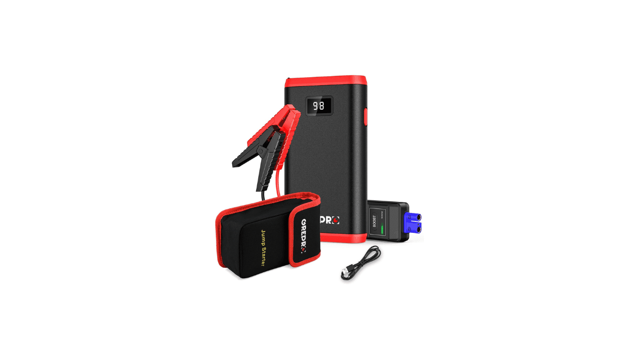 Image of the GREPRO car battery booster pack.