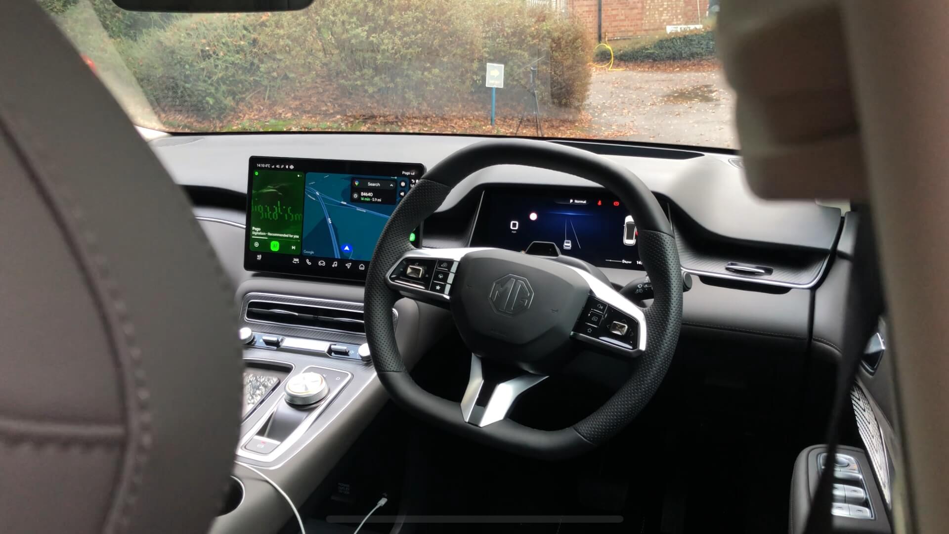 Photo of the MGS6 dashboard.