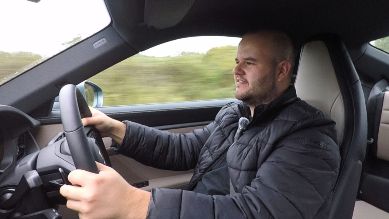Dylan Freeburn driving the Porsche 911 Carrera.