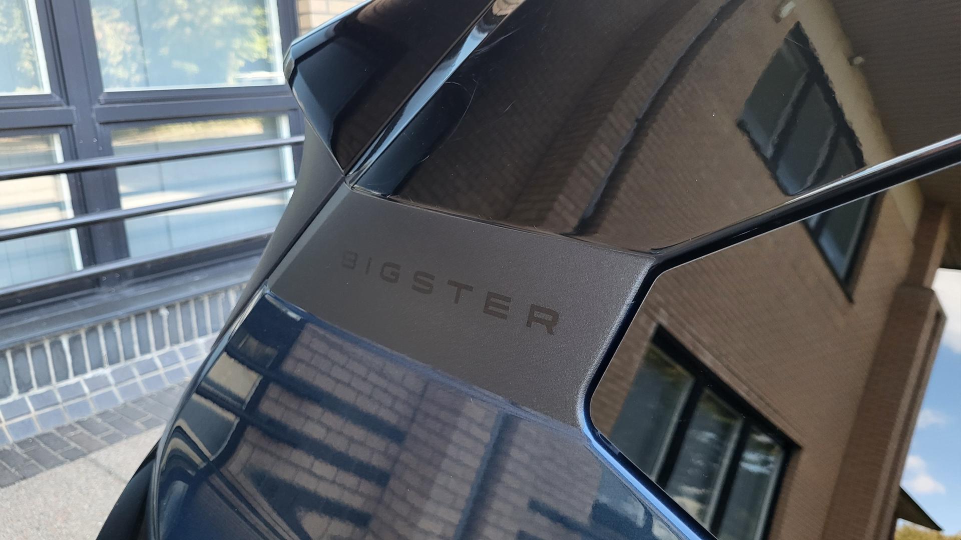 Photo of the exterior badge on the 2026 Dacia Bigster.