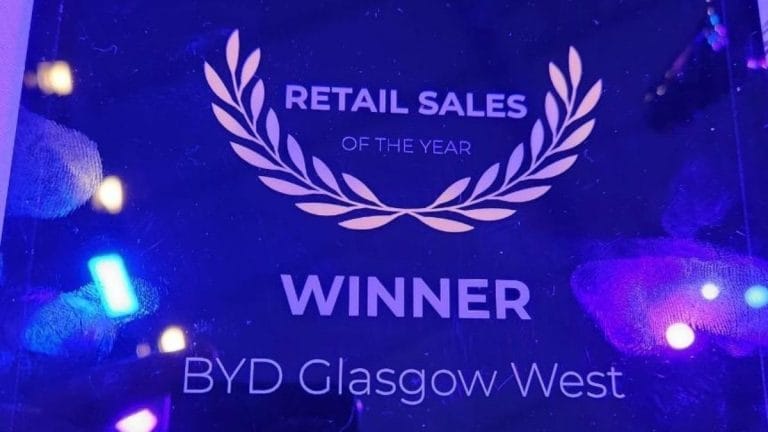 Paisley Arnold Clark Wins Top Retail Sales of the Year at BYD Awards 2025
