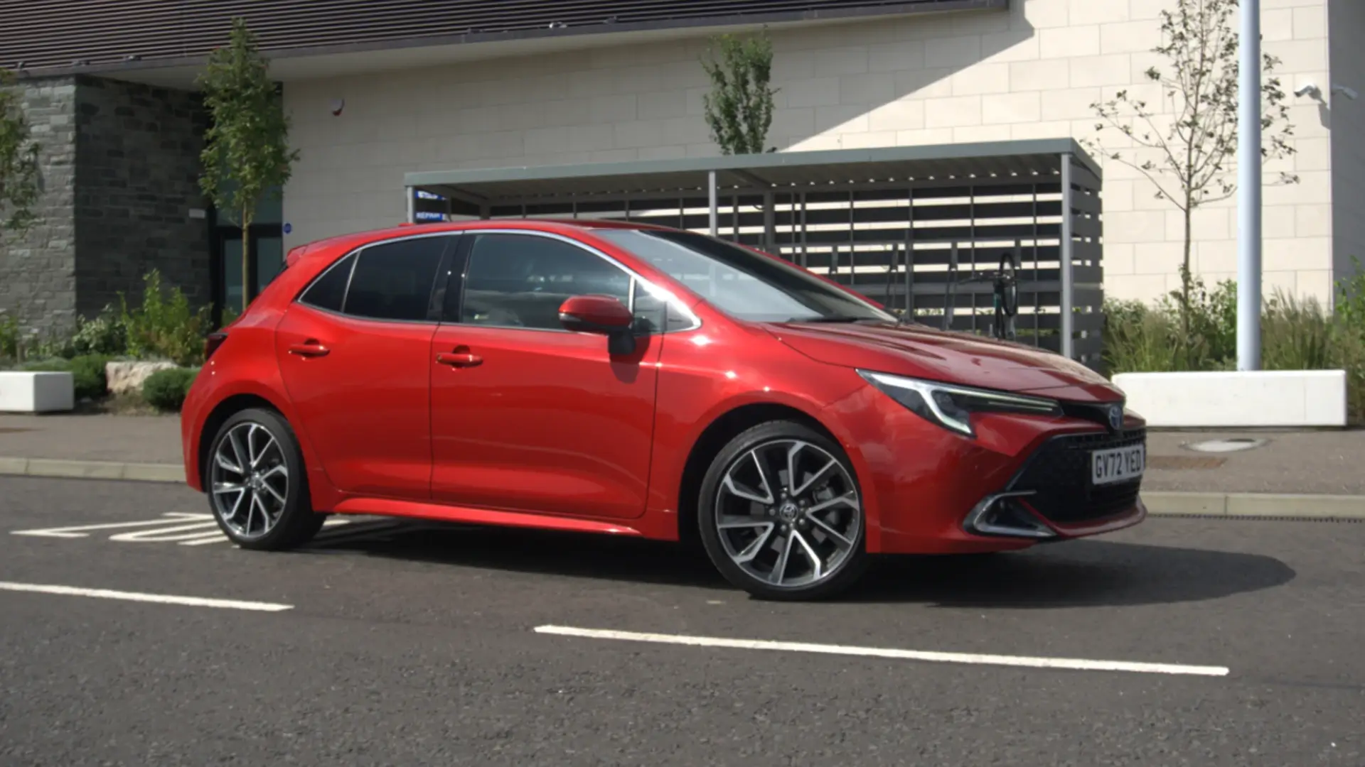 Photo of the Toyota Corolla hybrid, by Dylan Freeburn.