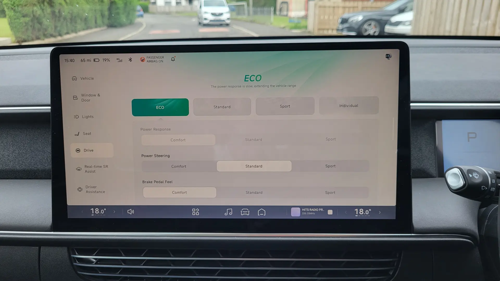 XPENG G6 driving settings