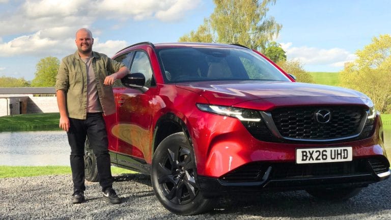 Dylan Freeburn testing 2026 Mazda CX-5 Homura